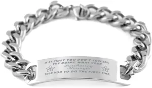Purchasing Manager Bracelet, If at first you don't succeed, try doing what your athletic trainer told you to do the first time., Cuban Link Chain Necklace, Purchasing Manager Gifts