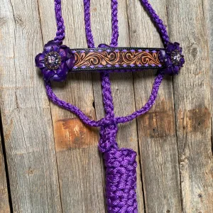 Purple Mule Tape Halter - Purple Gardenia #MT207