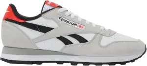 Reebok Unisex Classic Leather Sneakers Tennis Shoes Womens Size 5 to 11 Legacy, White Mist Grey Black, 8 US