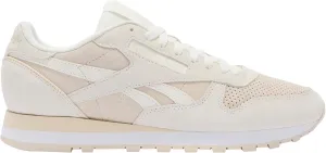 Reebok Unisex Classic Leather Trainers, Chalk Sand White, 7.5