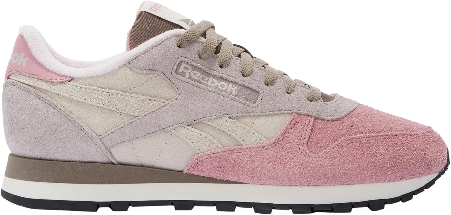 Reebok Unisex Classic Leather Trainers, Sand Hazy Grey Dusty Rose, 9