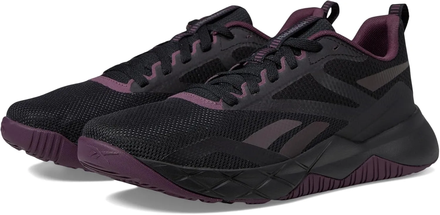 Reebok Women's NFX Trainer Sneaker, Black/Midnight Plum/Footwear White, 8.5