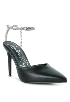 Rhinestone Mule Sandals