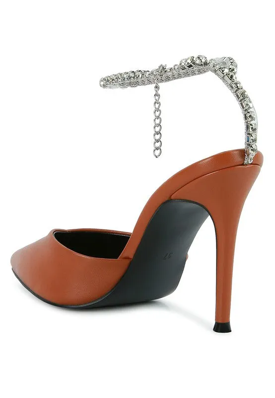 Rhinestone Mule Sandals