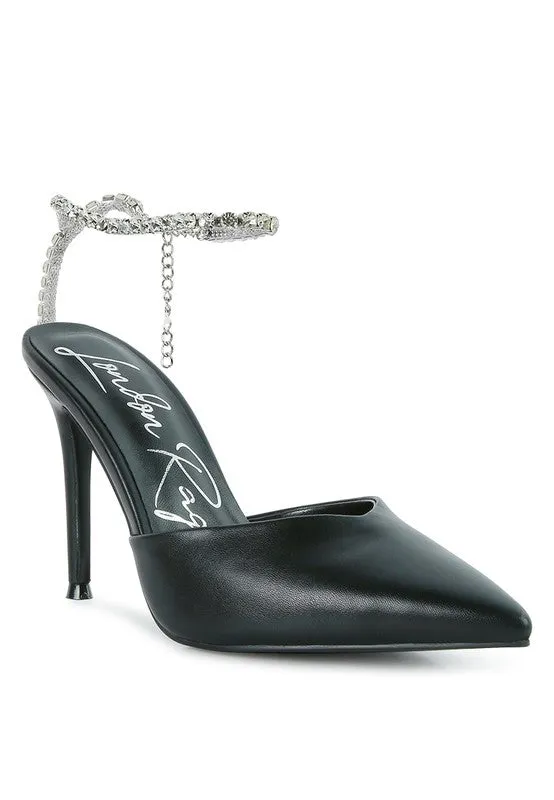 Rhinestone Mule Sandals