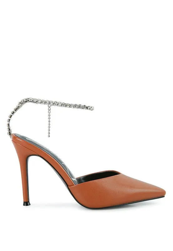 Rhinestone Mule Sandals