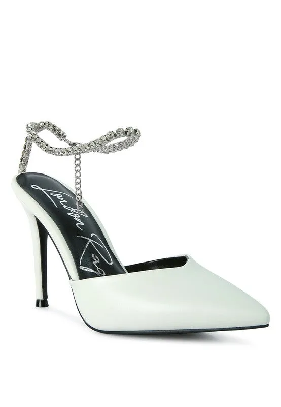 Rhinestone Mule Sandals