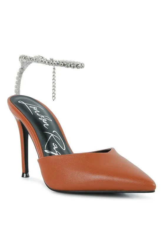 Rhinestone Mule Sandals