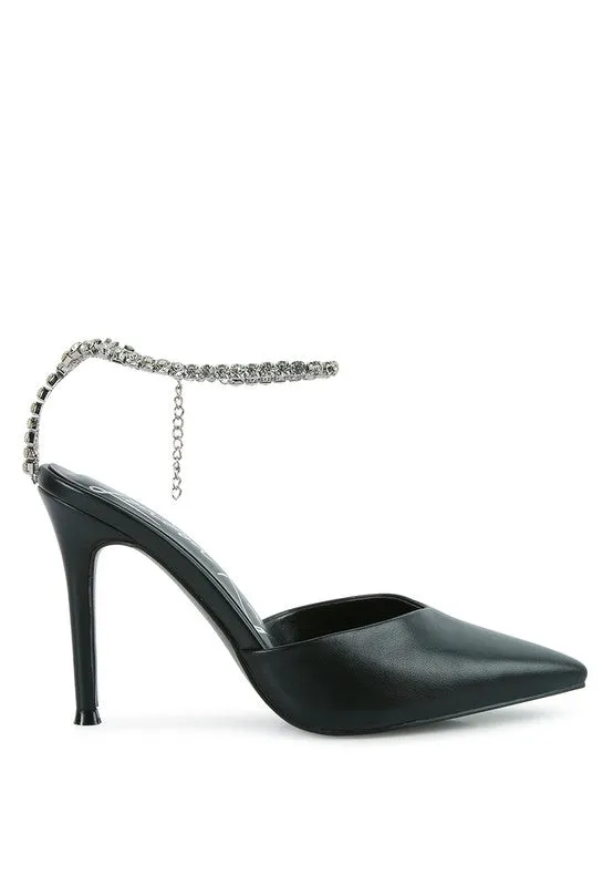 Rhinestone Mule Sandals