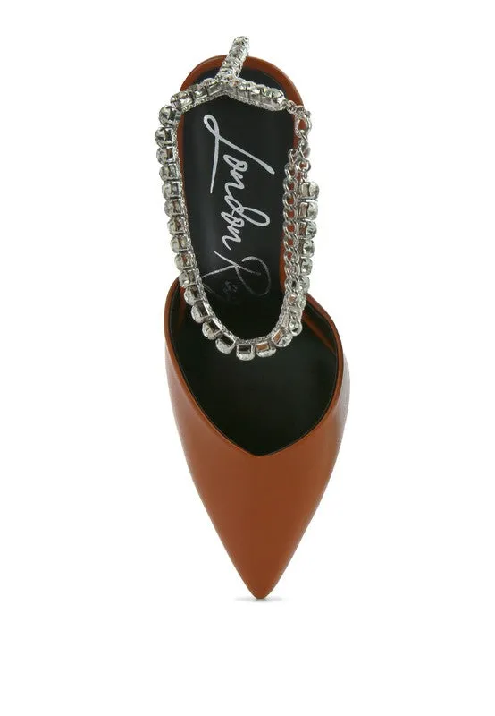 Rhinestone Mule Sandals