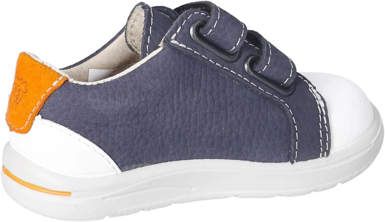 RICOSTA Pepino Nippy Kids Shoe, Leather Upper, Double Riptape, Toe Cap, Medium Width