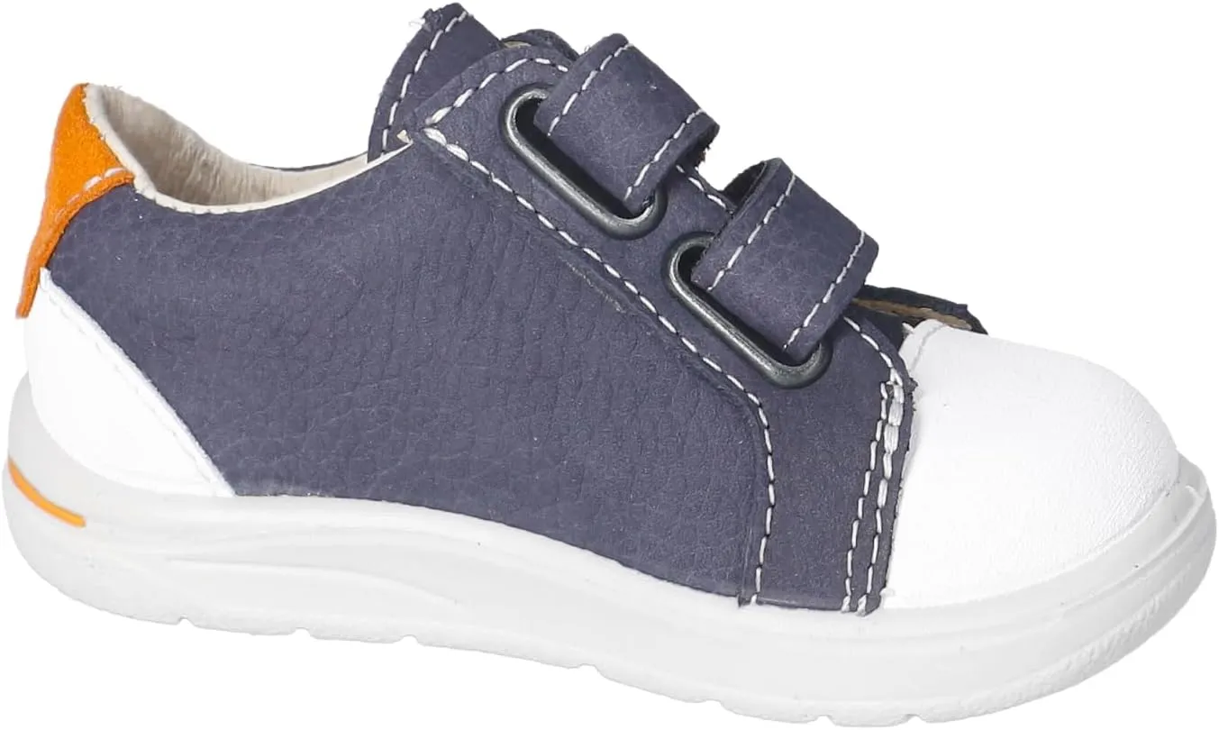 RICOSTA Pepino Nippy Kids Shoe, Leather Upper, Double Riptape, Toe Cap, Medium Width