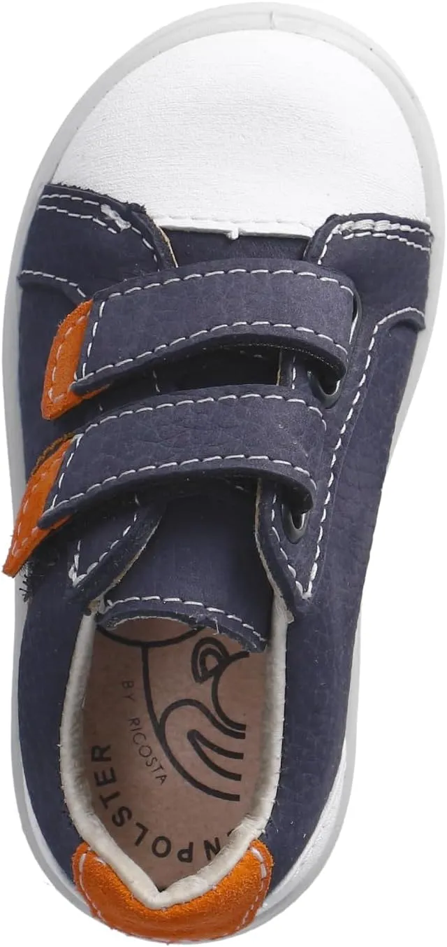 RICOSTA Pepino Nippy Kids Shoe, Leather Upper, Double Riptape, Toe Cap, Medium Width