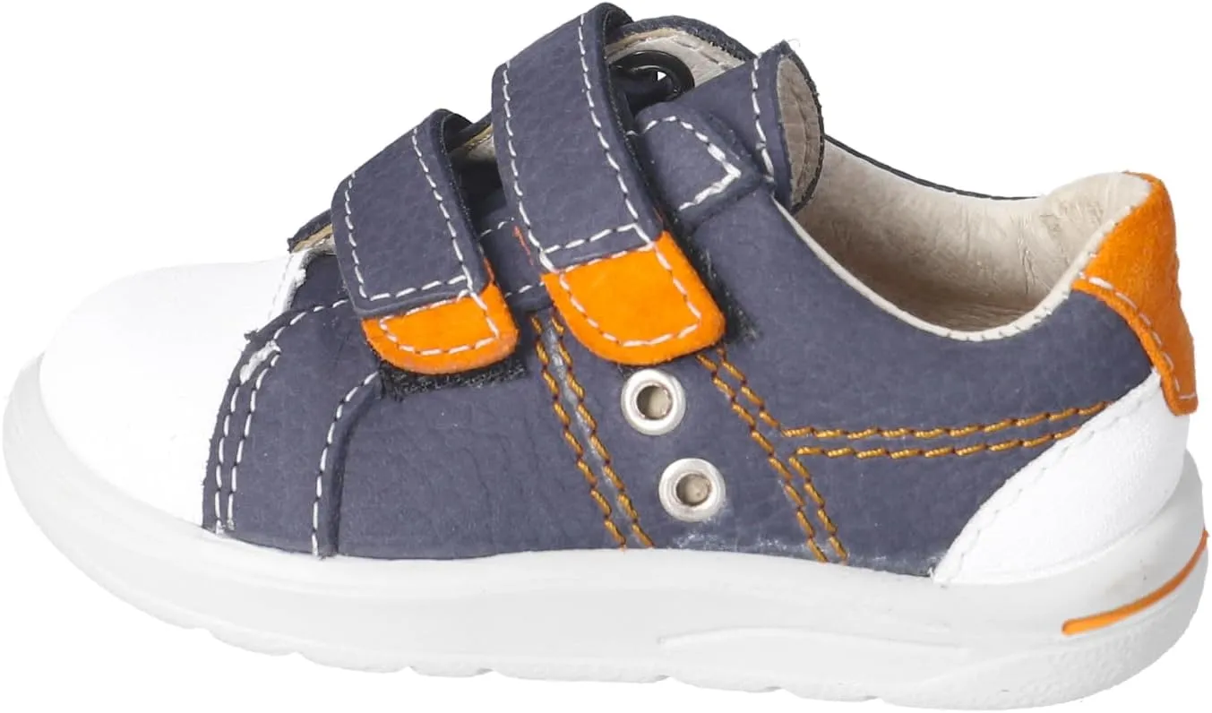 RICOSTA Pepino Nippy Kids Shoe, Leather Upper, Double Riptape, Toe Cap, Medium Width