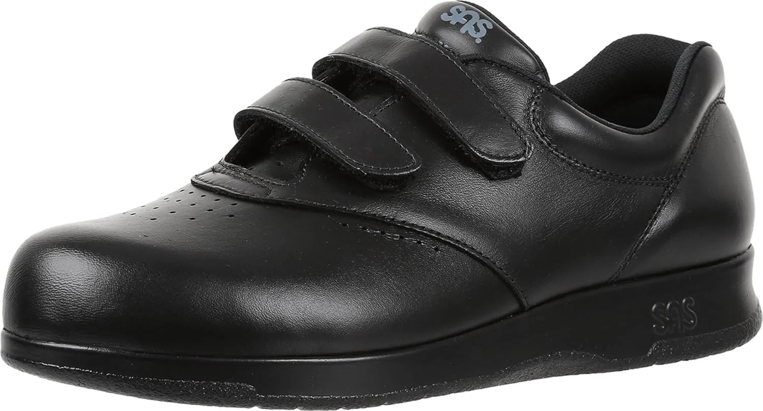SAS Me Too Adjustable Comfort Shoe Black 6.5 W - Wide (C)