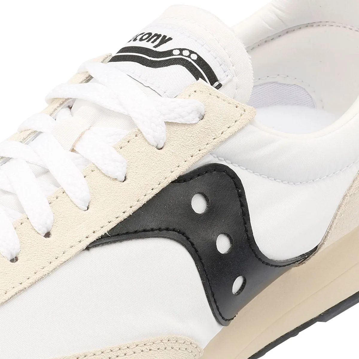 Saucony Trainer 80 Suede White/Black Trainers