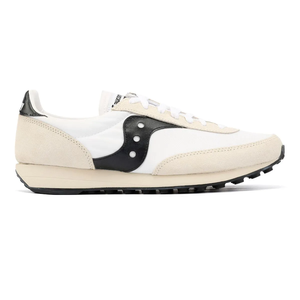 Saucony Trainer 80 Suede White/Black Trainers