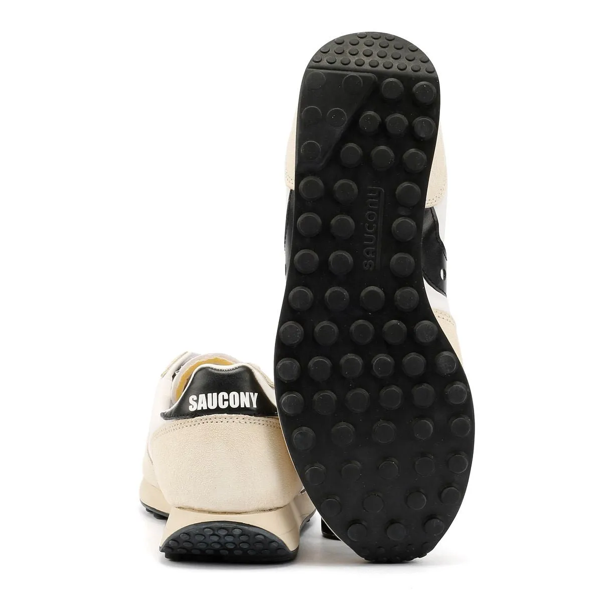 Saucony Trainer 80 Suede White/Black Trainers