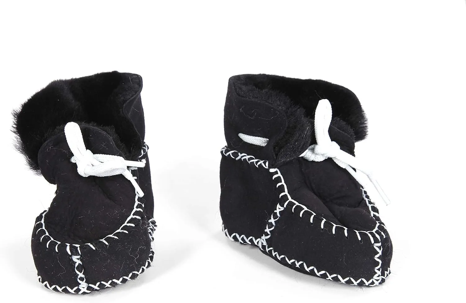Shawnee Natural Sheepskin Shearling Leather Indoor Baby Shoes Booties Winter Boots Shearling