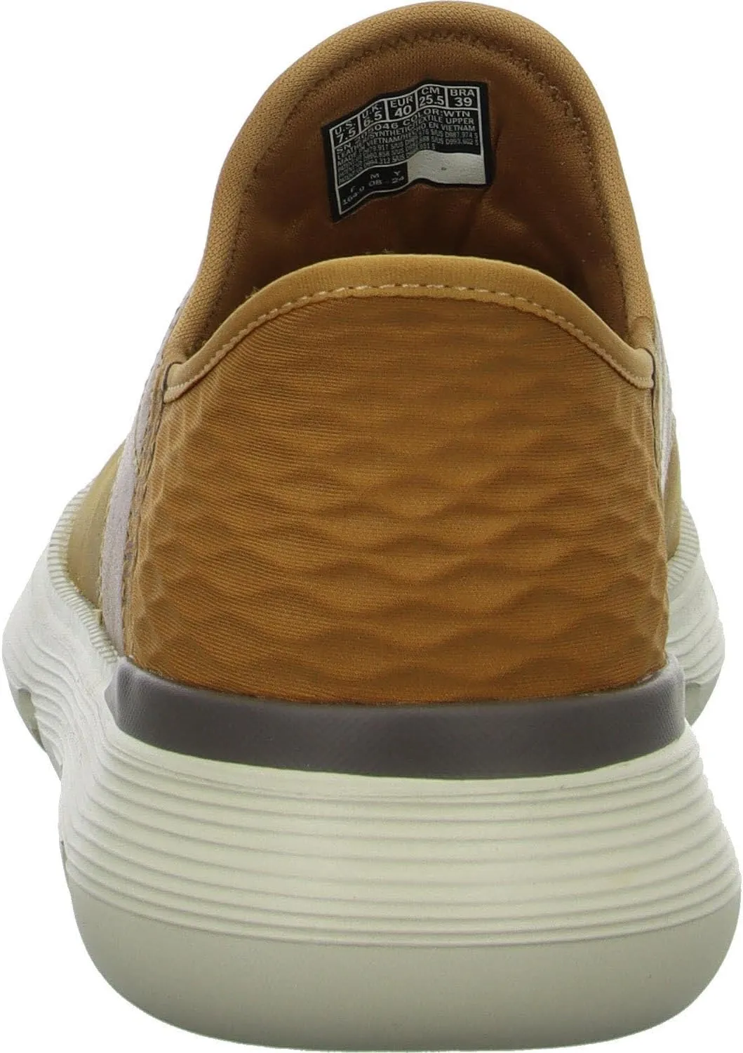 Skechers Garza Gervin, Men's Sneaker Hands-Free Slip Ins Made of Genuine Leather in Brown for Office Brown