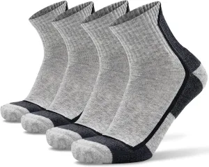 Socks Daze Merino Wool Blend Ankle Running Hiking Socks for Men Women Athletic Cushioned Quarter Walking Basketball Socks