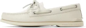 Sperry Men's Authentic Original 2-Eye Boat Shoe, White, 13
