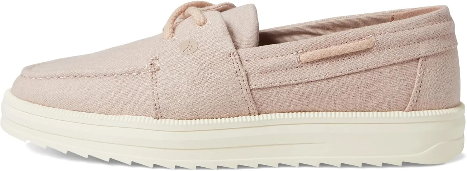 Sperry Womens Cruise Plushstep Boat Flats Casual - Pink