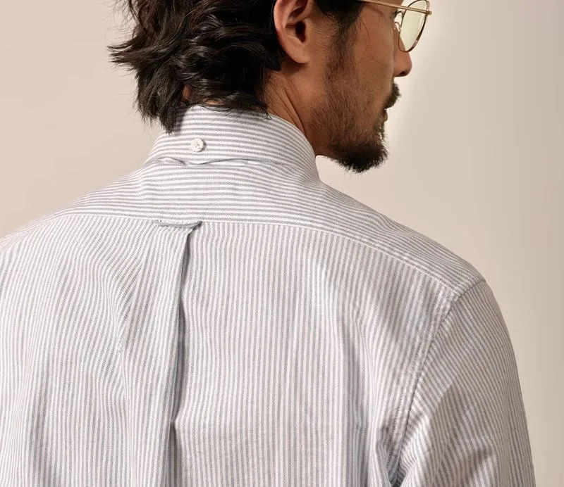 Striped Cotton Oxford Shirt