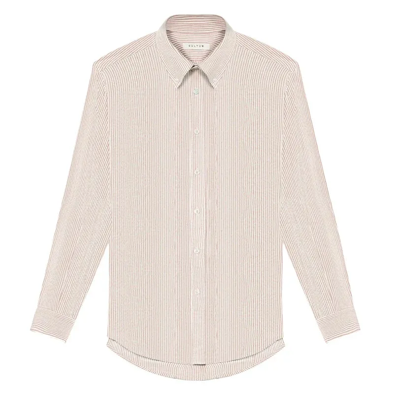 Striped Cotton Oxford Shirt