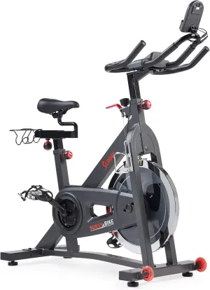Sunny Health & Fitness Pro Cycling Stationary Bike, 40 LB Flywheel & 4-Way Adjustable Seat for Home Exercise & Indoor Cycle/Cardio Workout, Optional Free SunnyFit App Bluetooth Connection