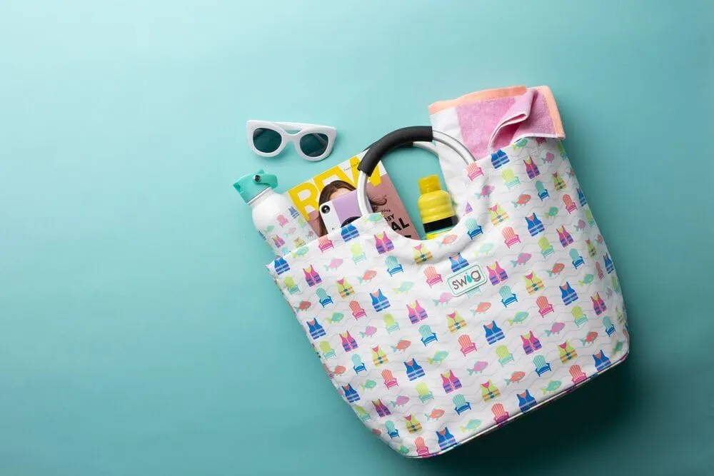 Swig Life Loopi Tote Bag, Large, Lightweight, Waterproof Beach and Utility Bag