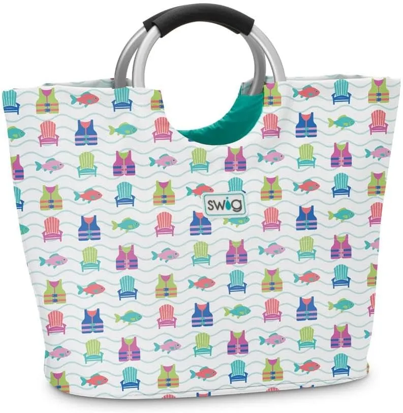 Swig Life Loopi Tote Bag, Large, Lightweight, Waterproof Beach and Utility Bag