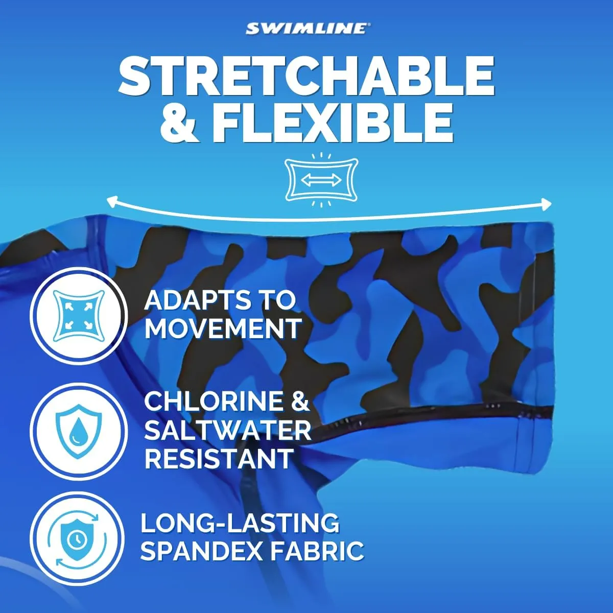 SWIMLINE Blue Swim Trainer Floating Vest Suit For Kids & Toddlers Ages 1-3 Boys/Girls -Comfortable Zip Up Buoyant Foam Swimming Life Jackets Puddle Jumpers 20-30 Pounds Lbs Children Learning Swimwear