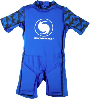 SWIMLINE Blue Swim Trainer Floating Vest Suit For Kids & Toddlers Ages 1-3 Boys/Girls -Comfortable Zip Up Buoyant Foam Swimming Life Jackets Puddle Jumpers 20-30 Pounds Lbs Children Learning Swimwear