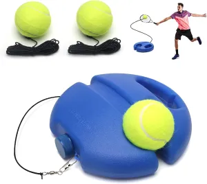 Tennis Trainer Rebound Ball with String Solo Tennis Training Kit Portable Tennis Practice Rebounder Equipment Training Tools with Long Elastic Rope for Adults, Kids, Beginners