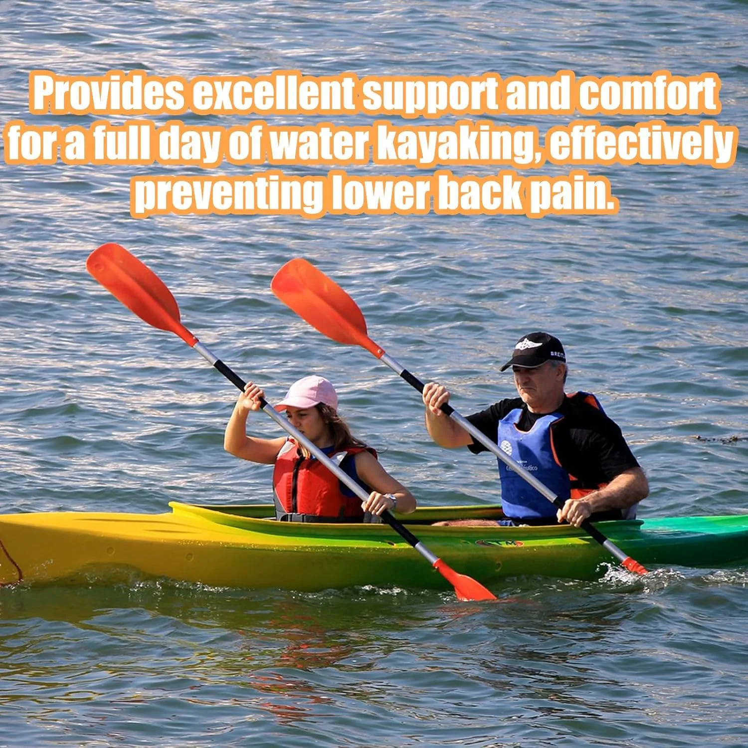 Thickened Kayak Seat,kayak seats with back support– Cushioned Canoe Backrest with Sit-On-Top Design, Padded Back Support for SUP Paddle Boards, Rafting, Fishing