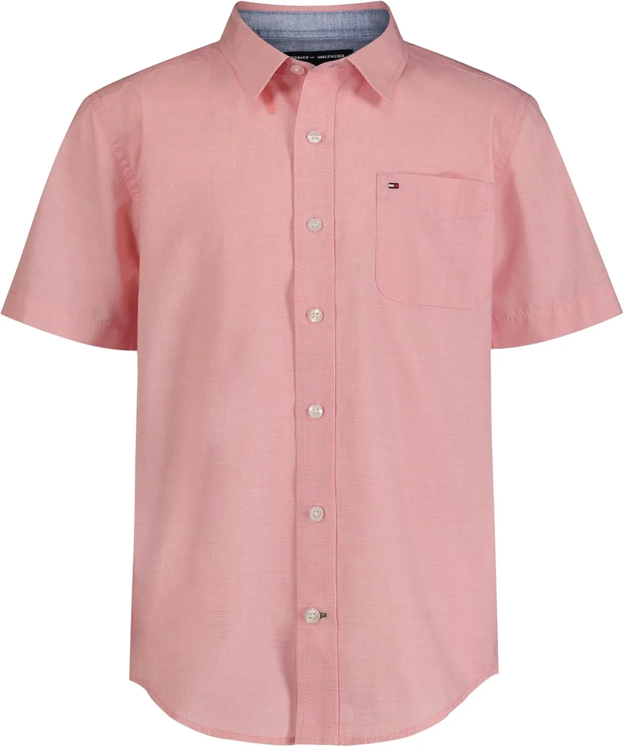 Tommy Hilfiger Boy's Short Sleeve Woven Button-down Shirt