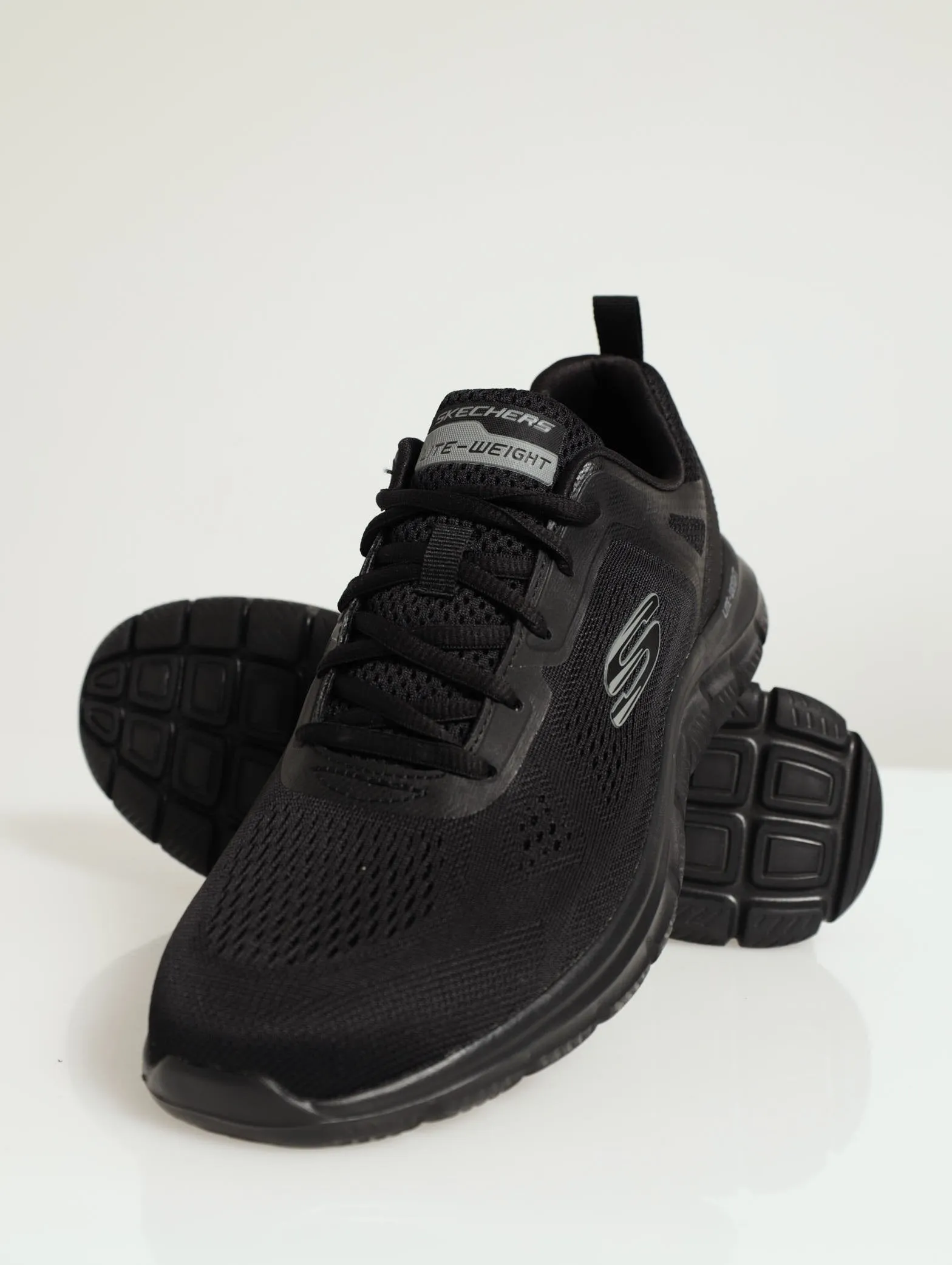 Track Lace Up Trainer - Black