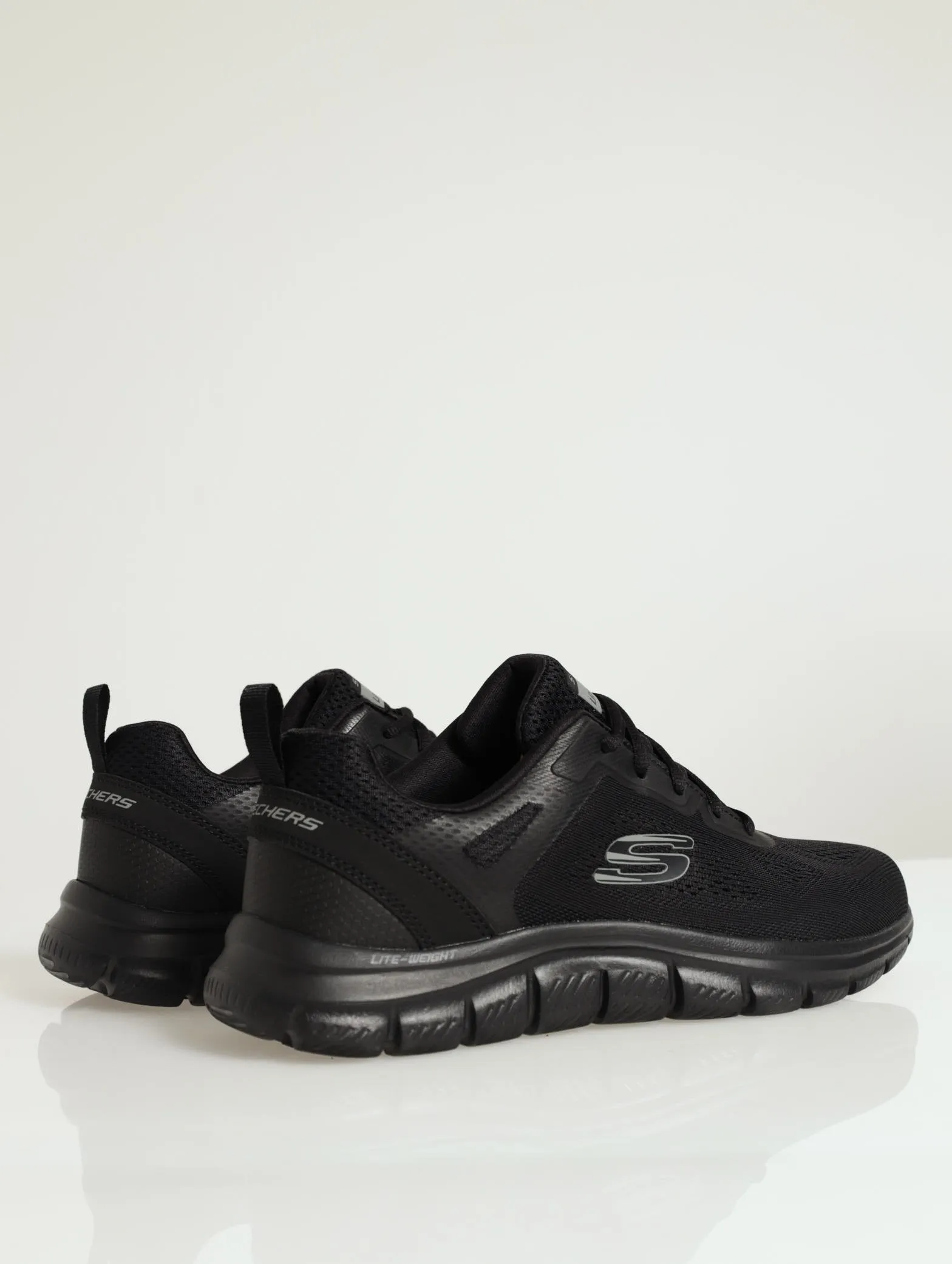 Track Lace Up Trainer - Black