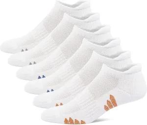 u&i Men's Performance Cushion Cotton Low Cut Ankle Athletic Socks (6-Pack/12-Pack)