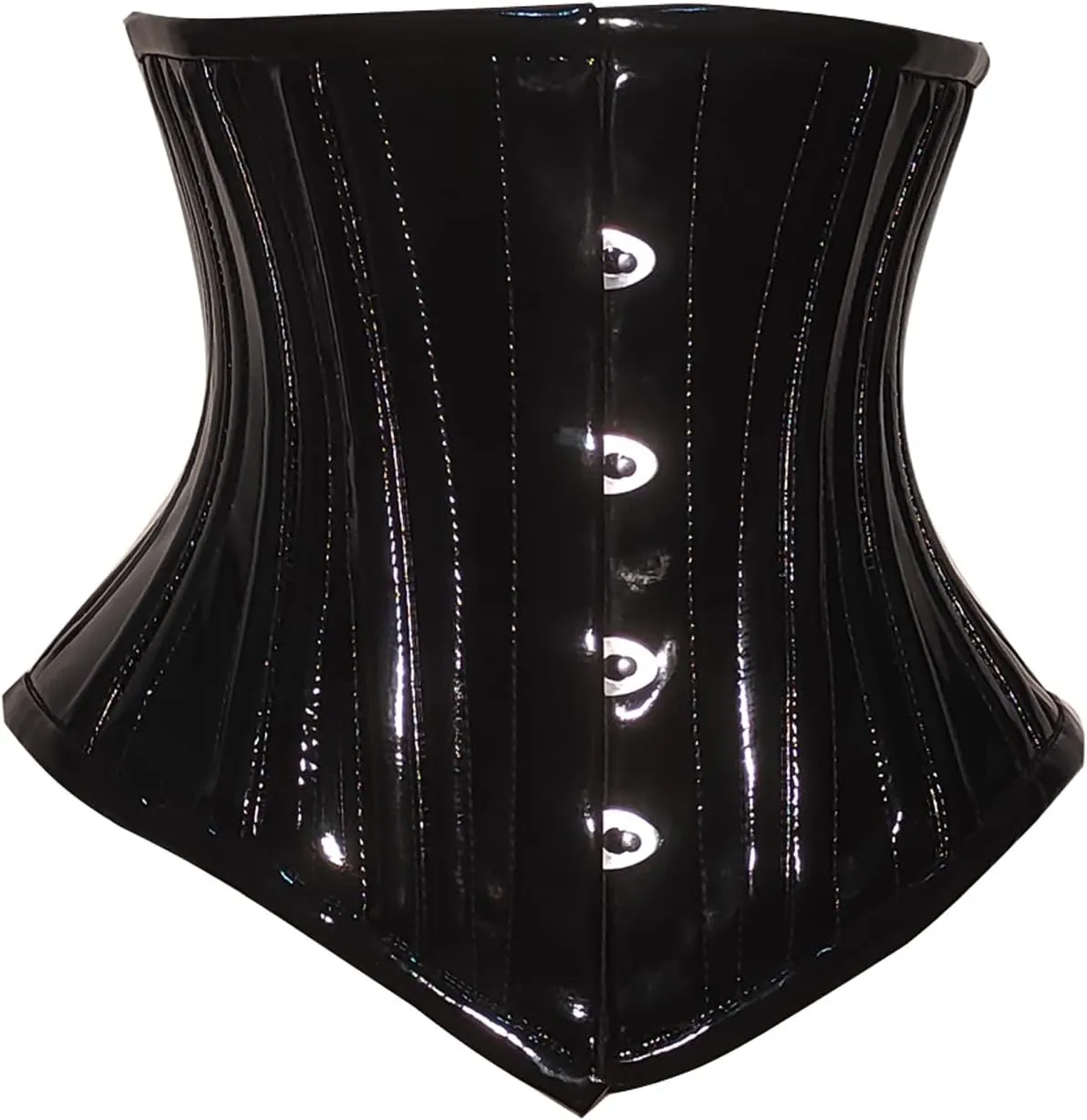 Underbust Corset Steel Boned PVC Heavy duty waist trainer, Hourglass Body Shaper Corset C18PD