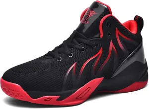 Unisex Adult Basketball Shoes Arch Support Sneakers Anti Slip Breathable Comfortable High Top Sports Running Walking Tennis Shoes