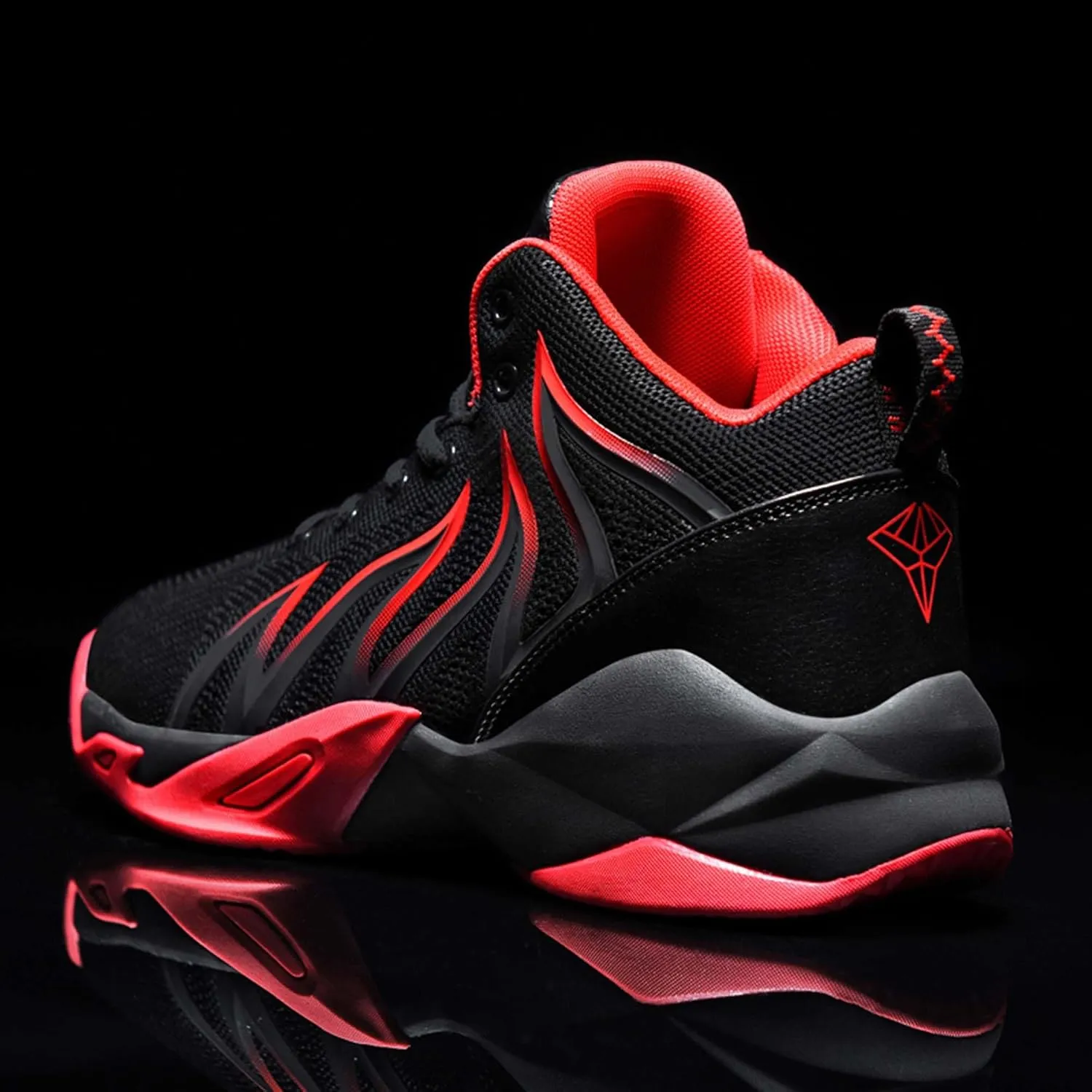 Unisex Adult Basketball Shoes Arch Support Sneakers Anti Slip Breathable Comfortable High Top Sports Running Walking Tennis Shoes