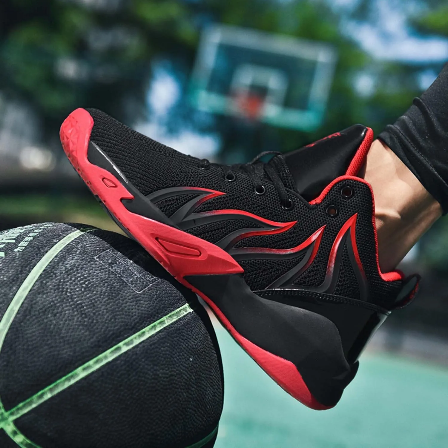 Unisex Adult Basketball Shoes Arch Support Sneakers Anti Slip Breathable Comfortable High Top Sports Running Walking Tennis Shoes