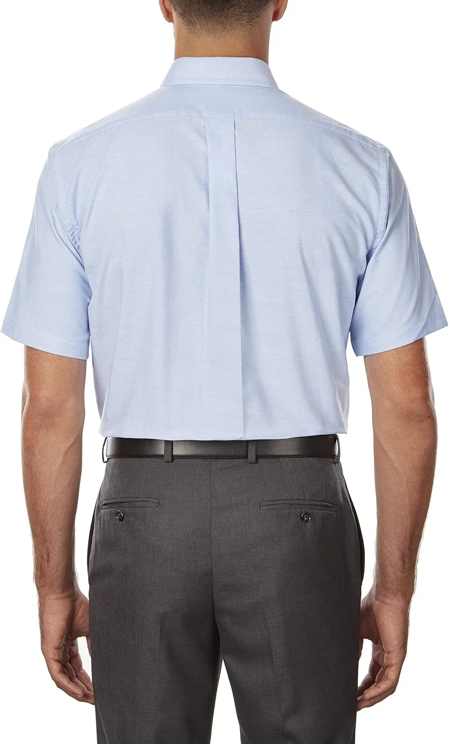 Van Heusen Men's Short Sleeve Dress Shirt Regular Fit Oxford Solid