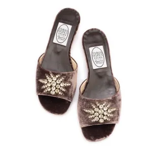 Very Lucky Stars Open Mule - Dark Moss