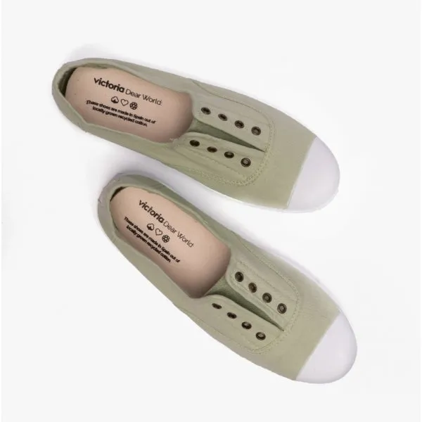 Victoria 1915 INGLESA DREC Womens Canvas Pumps Wasabi
