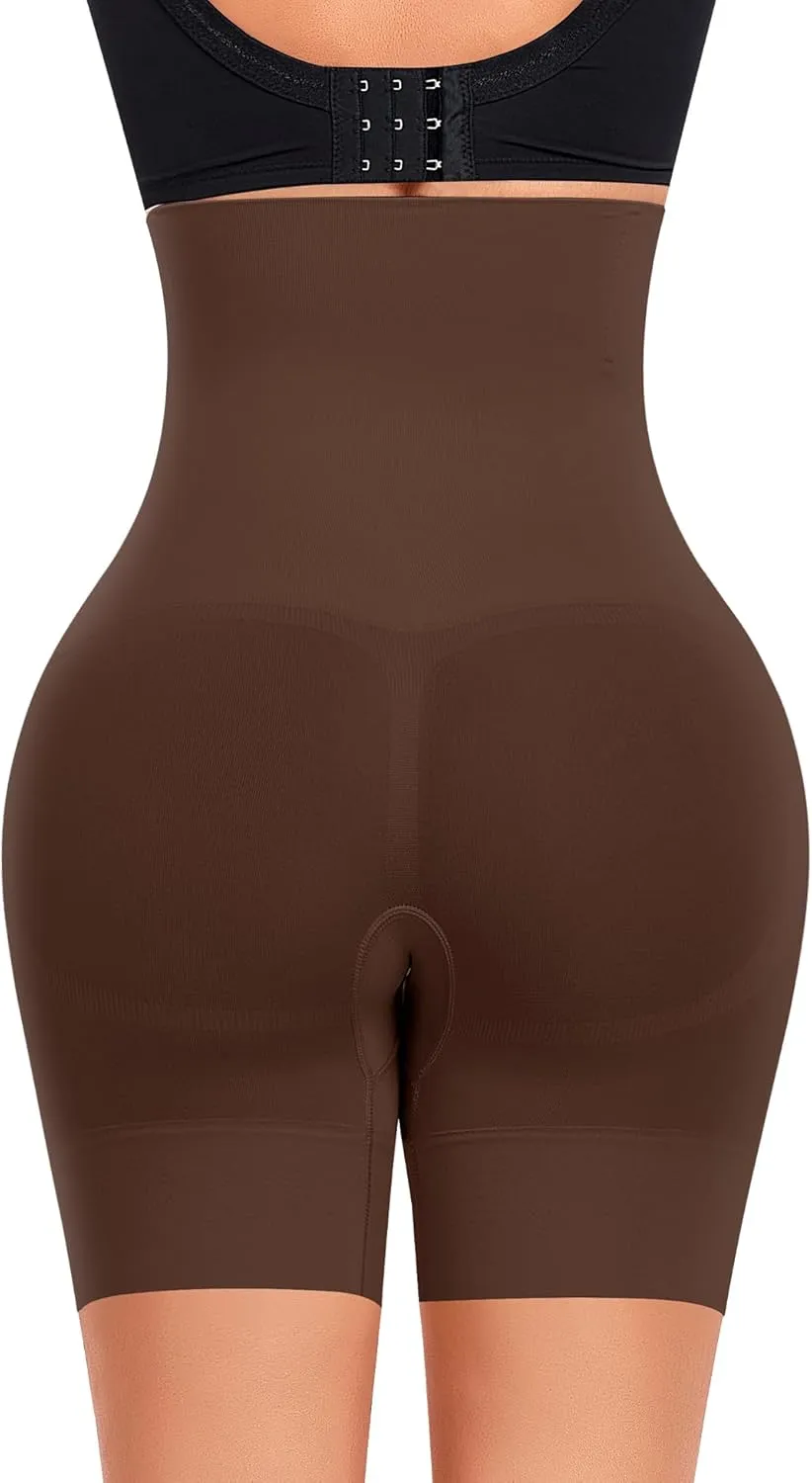 Werena Tummy Control Shapewear Shorts for Women Seamless High Waisted Body Shaper Shaping Underwear Girdle Panties