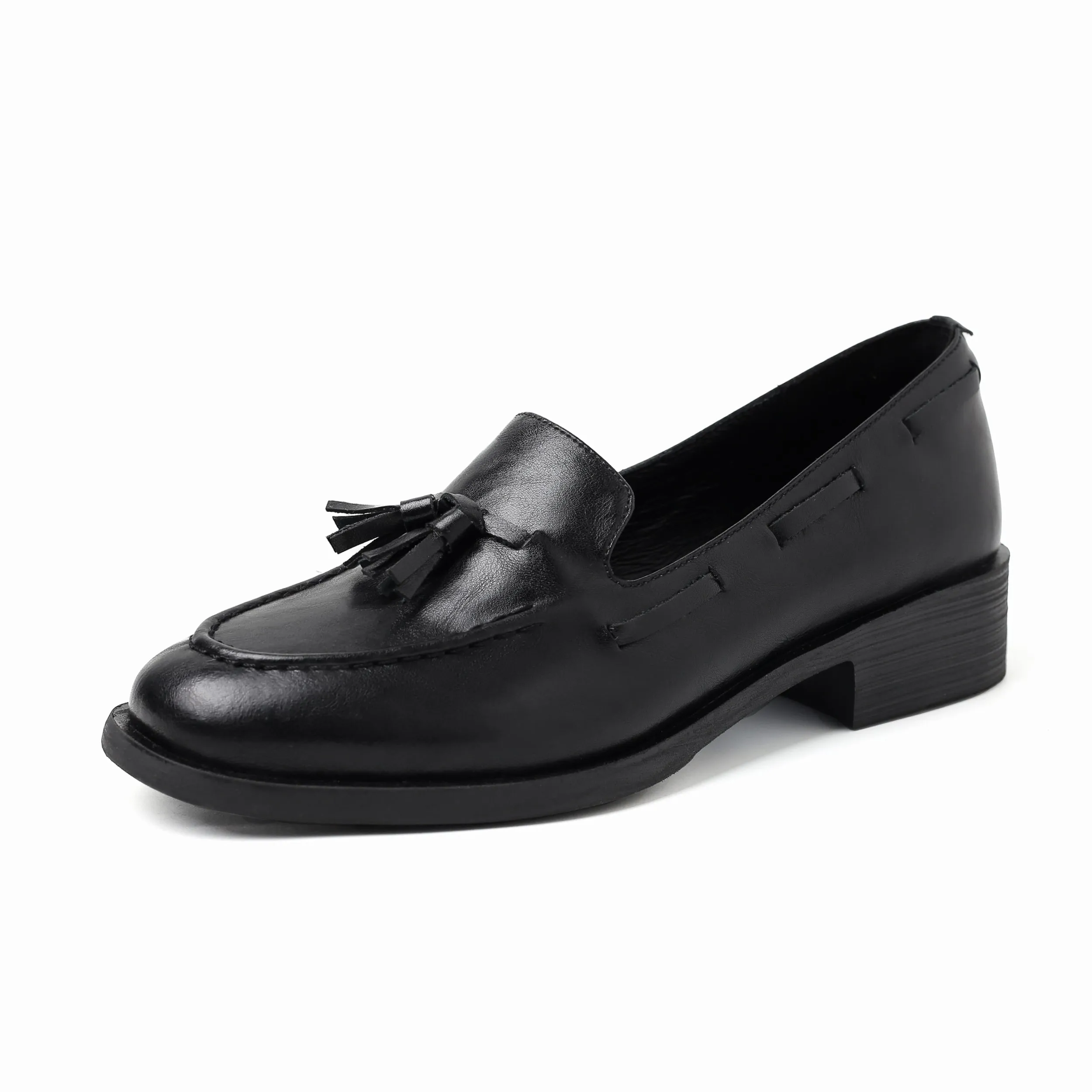Women's Retro Classic Preppy Style Tassel Loafers for College Outfits