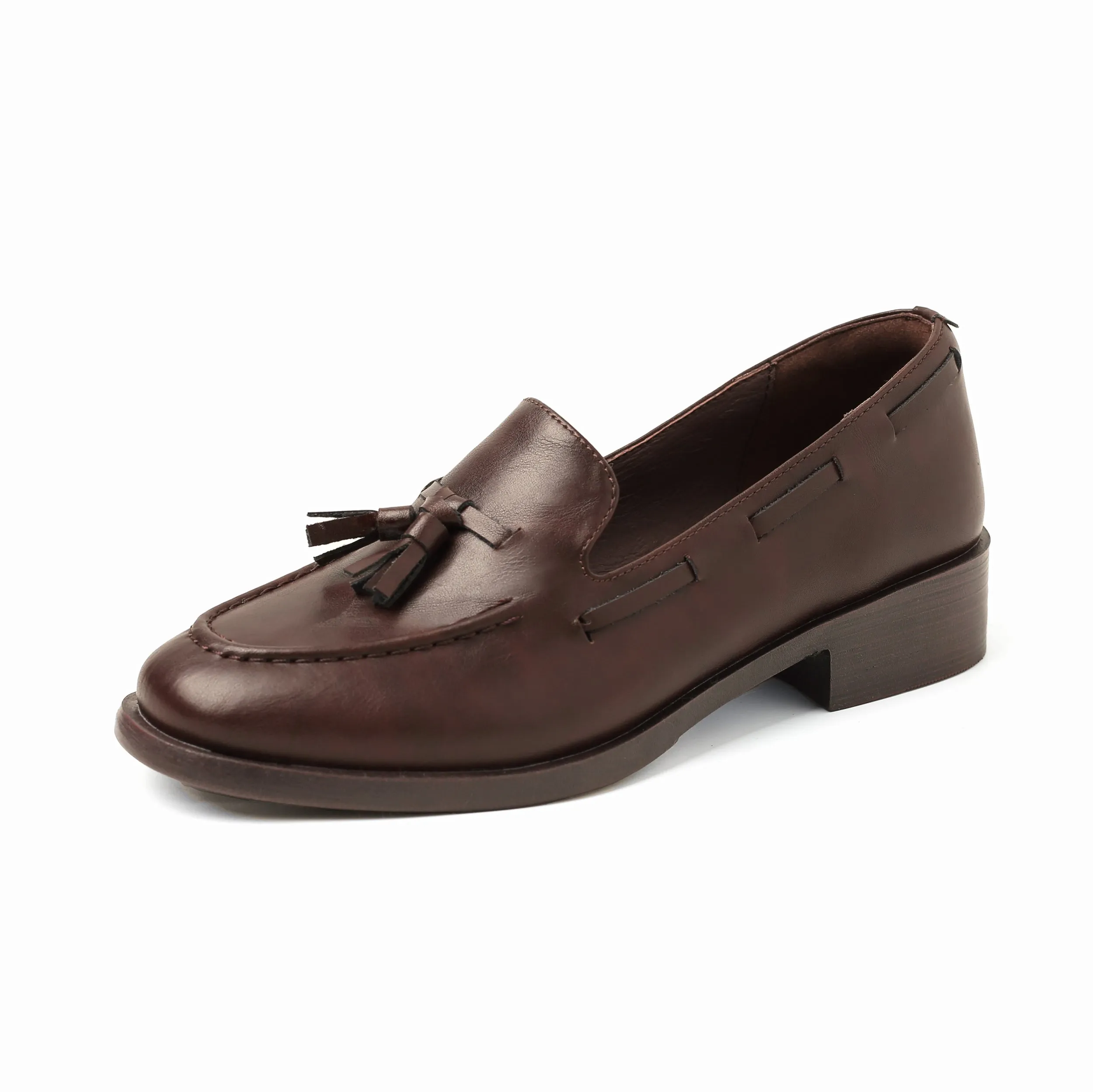 Women's Retro Classic Preppy Style Tassel Loafers for College Outfits